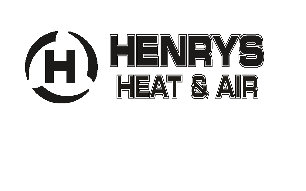 Henrys heat and air logo on a white background