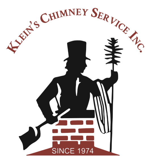 A logo for klein 's chimney service inc. since 1974