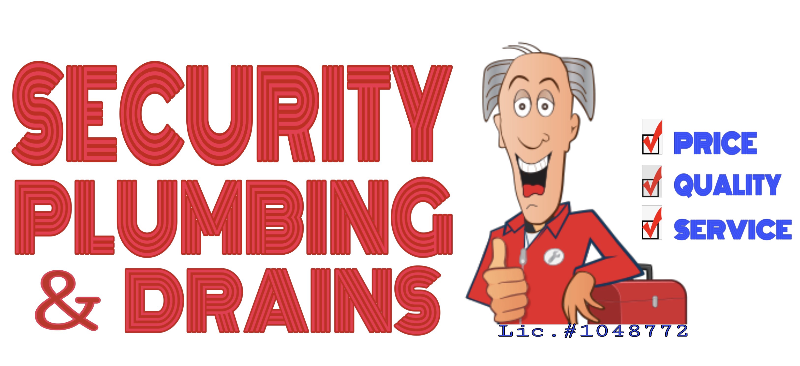 Security Plumbing Drains - LOGO