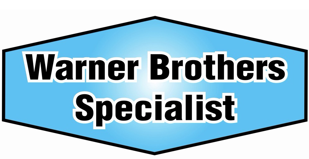 The logo for Warner Brothers Specialist heating and air generators