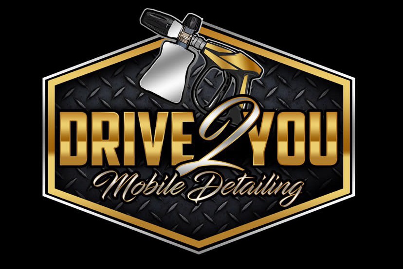 A logo for a mobile detailing company called drive 2 you mobile detailing.