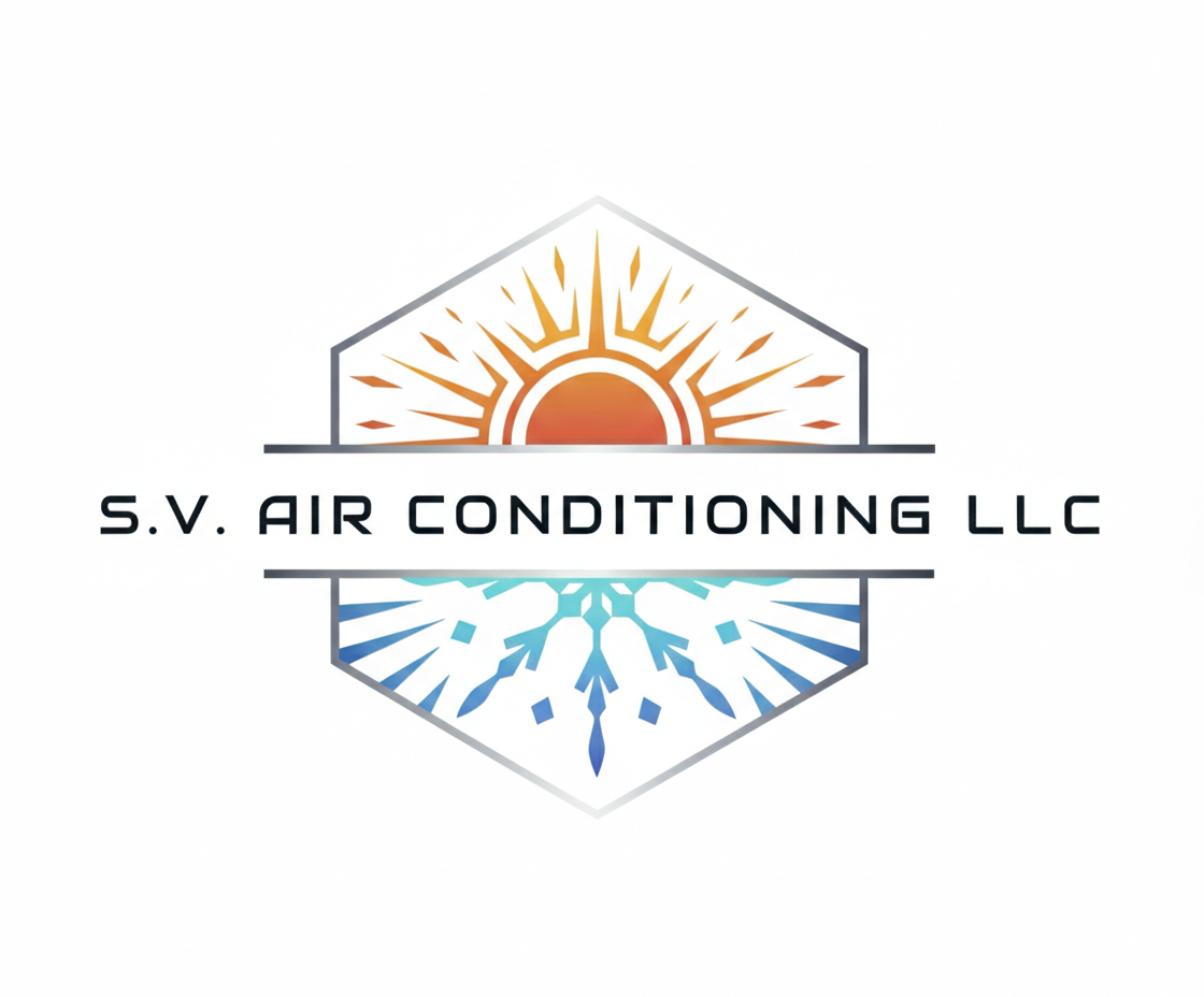S.V. Air Conditioning LLC. Logo