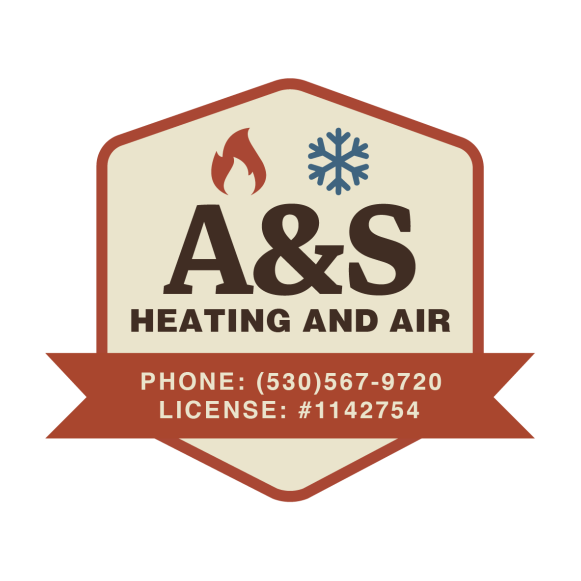 A & S Heating & Air Conditioning Logo