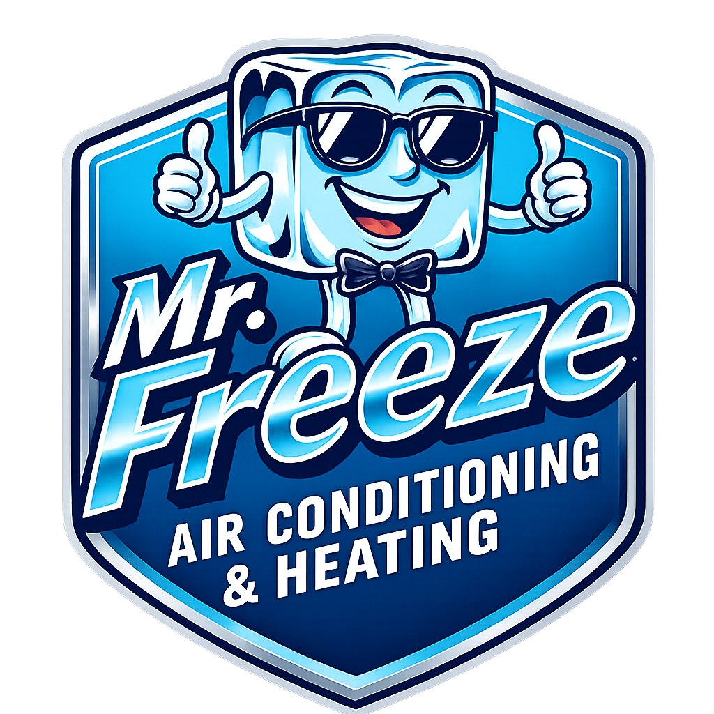 Mr. Freeze Air Conditioning & Heating Logo