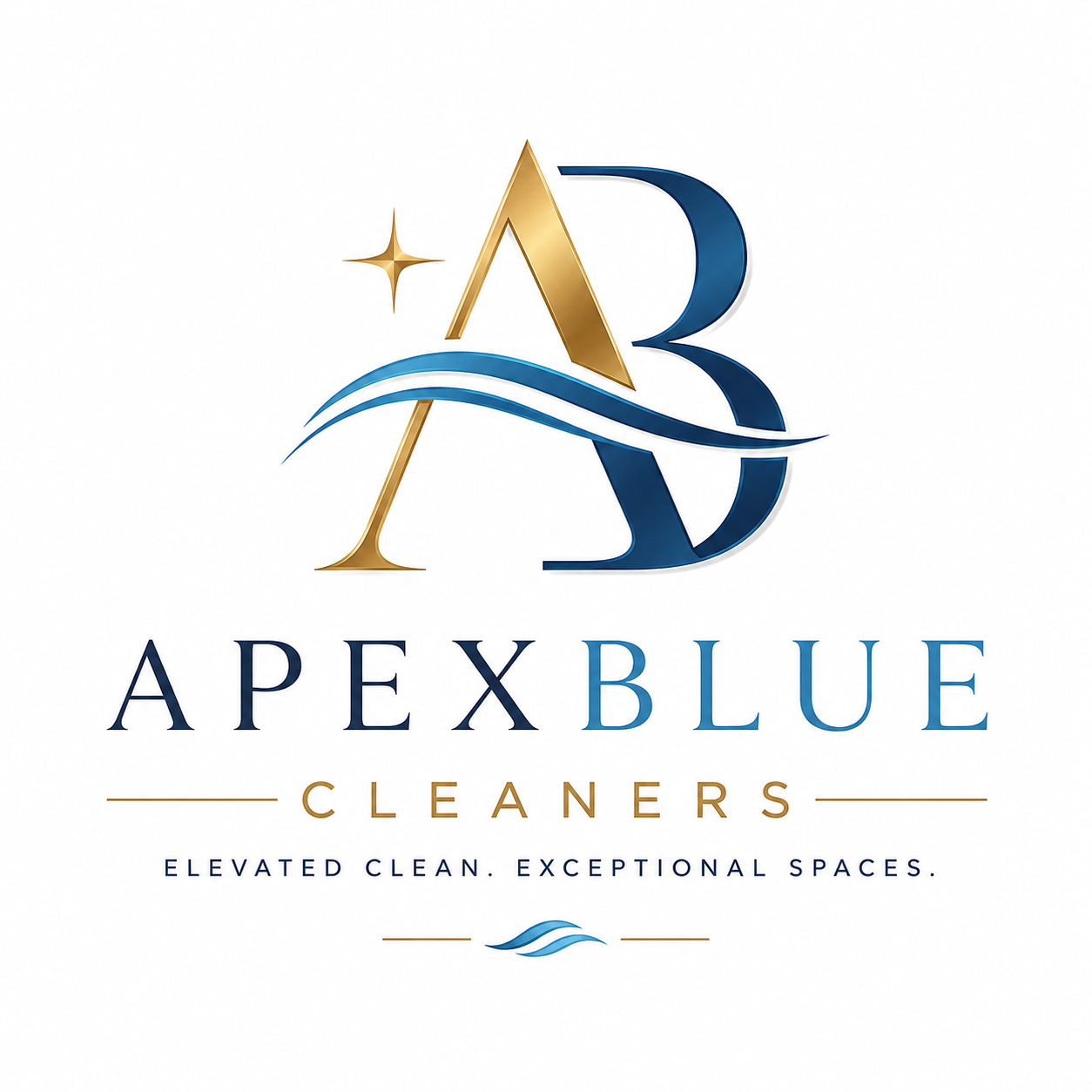 Apex Blue Cleaners Logo