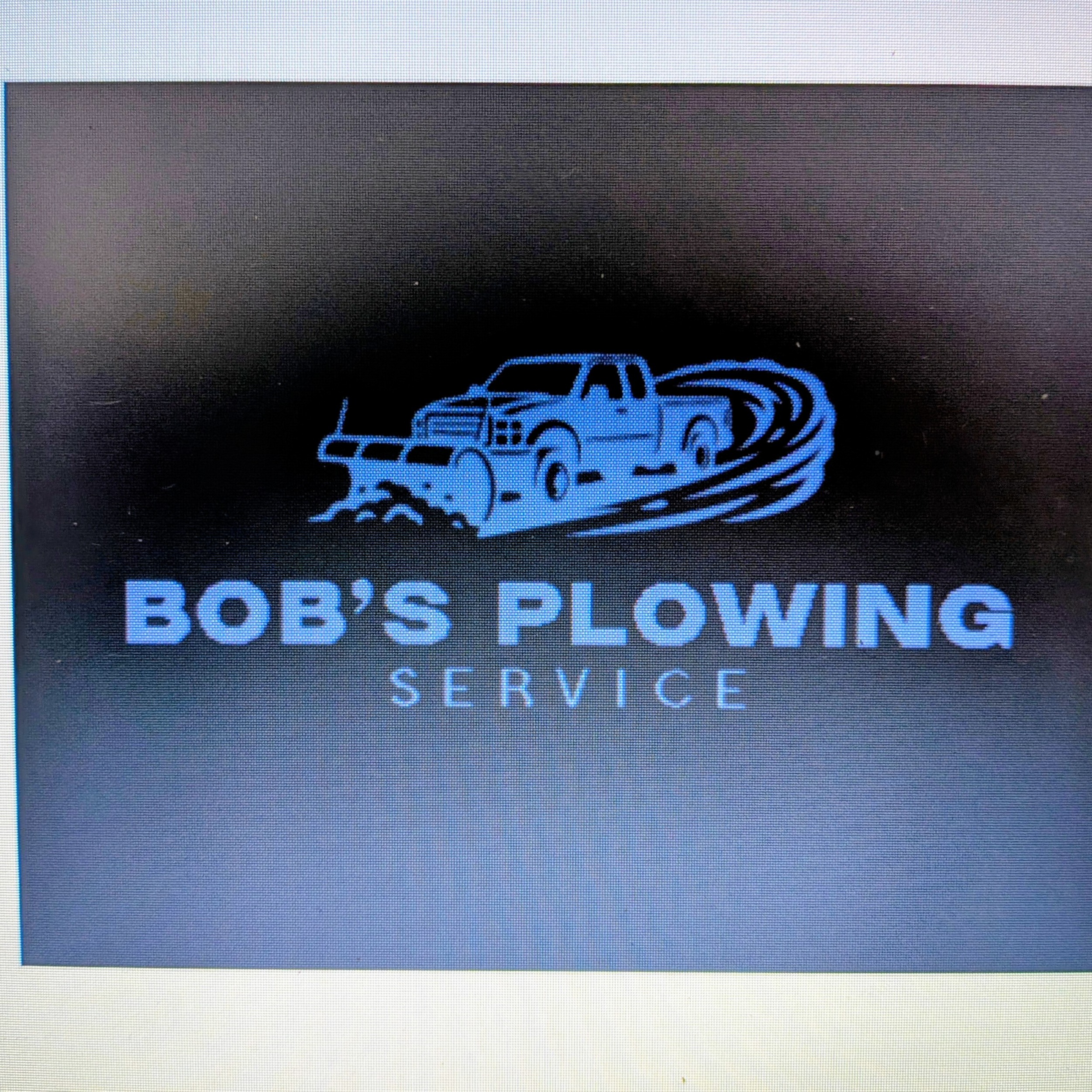 Bobs plowing service logo