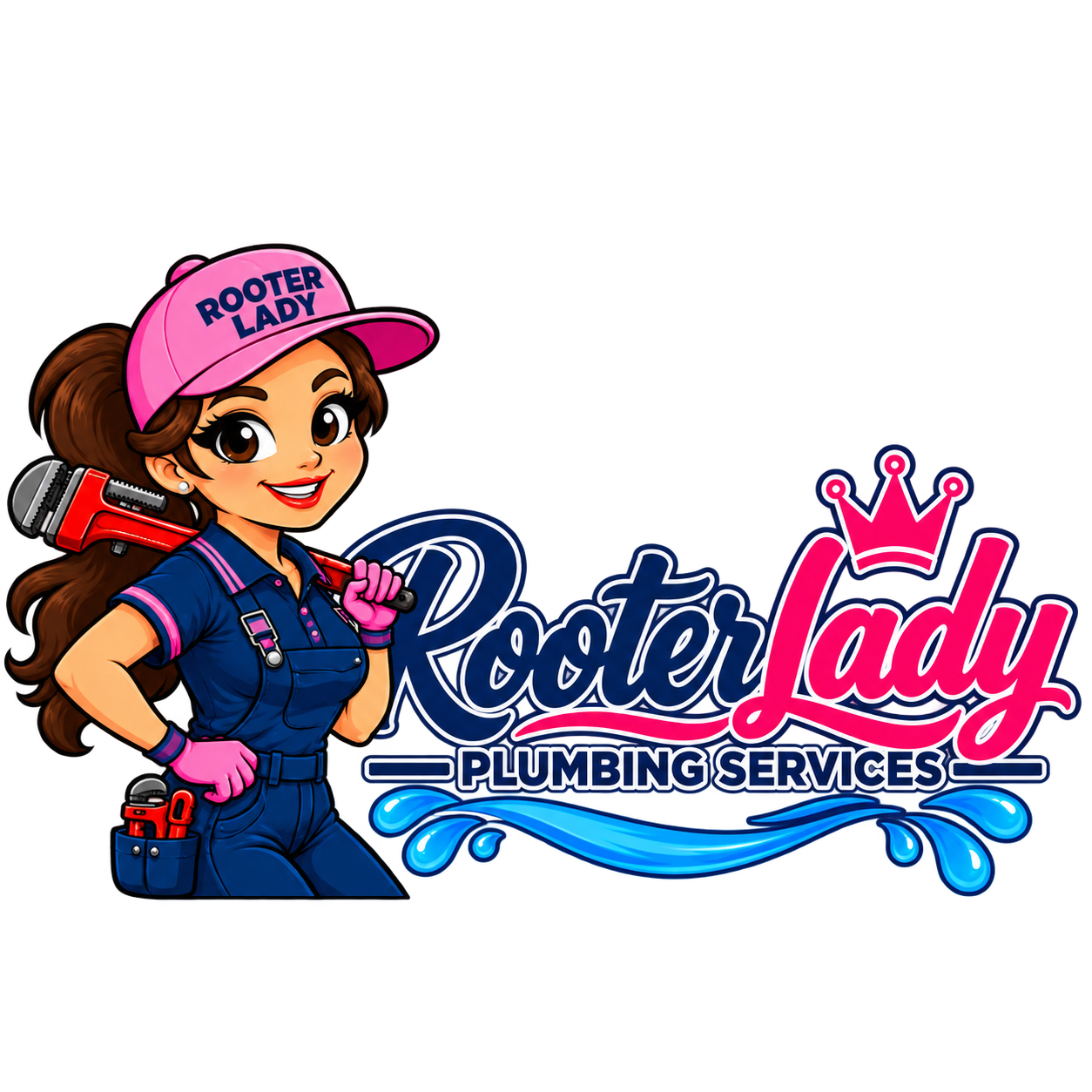 Rooter Lady Plumbing Services Logo 
